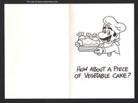 Mario Brothers Vintage Birthday Card with Envelope 80s Chef Mario