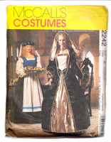 McCalls Costumes 2242 Ladies Renaissance Plus Size Pattern Size 14 16 18 Faire Garb