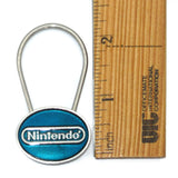Official Nintendo Promo Keychain Blue Enamel Key Chain Gaming Collectible