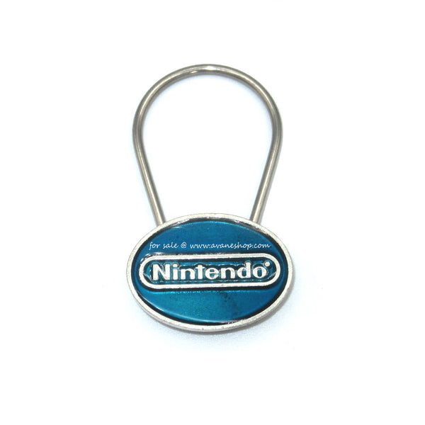 Official Nintendo Promo Keychain Blue Enamel Key Chain Gaming Collectible