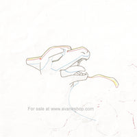 Pokemon Anime Cel Douga Charmeleon Head Partial Production Animation Art