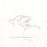 Pokemon Anime Cel Douga Charmeleon Head Partial Production Animation Art