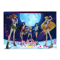 Sailor Moon Crystal Sparkly Tabbed Clearfile Folder Inner Scouts Clear File