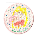 Sailor Moon Furoku Round Puzzle Nakayoshi Japan 1995 Usagi and Chibiusa