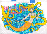 Rare Sailor Moon Mermaid Furoku Plastic Bag Sailor Stars Usagi Chibi Rare Nakayoshi