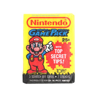 Vintage Nintendo Card Pack 3 Scratch Cards 2 Stickers Mario Pack 1989 Sealed NEW