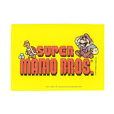 Vintage 1989 Nintendo Mario Super Mario Bros logo Sticker Card