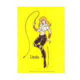 Vintage 1989 Nintendo NES Double Dragon Sticker Card Linda