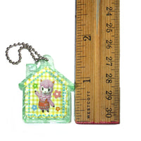 Animal Crossing Reese Crystal Mascot Keychain Japanese Key Chain Charm Strap Tomy Nintendo