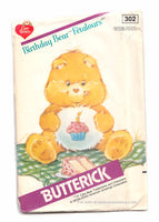 Vintage 1984 1980s Care Bears Birthday Bear Sewing Pattern