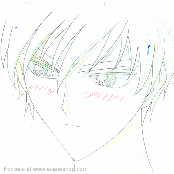 Cardcaptor Sakura Anime Cel Douga Sketch Blushing Touya ep. 27