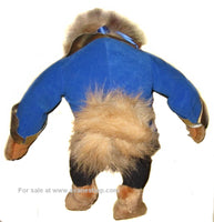 Vintage Disney Beauty and the Beast Large Push Beast 15 inch Stuffed Toy Doll 1992