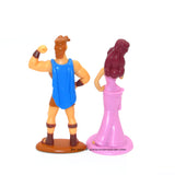 Disney Hercules and Megara Figure Set with Backdrop Toy Vintage 90s Complete