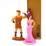 Disney Hercules and Megara Figure Set with Backdrop Toy Vintage 90s Complete