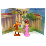 Disney Hercules and Megara Figure Set with Backdrop Toy Vintage 90s Complete