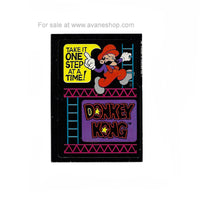 Vintage 1982 Nintendo One Step At A Time Donkey Kong Mario Sticker Card