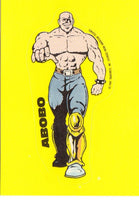 Vintage 1989 Nintendo NES Double Dragon Sticker Card Abobo
