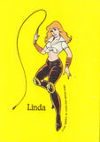 Vintage 1989 Nintendo NES Double Dragon Sticker Card Linda