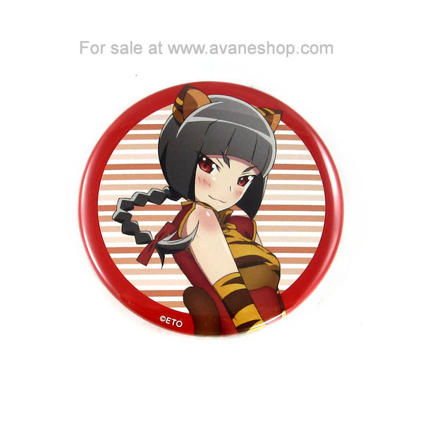 Etotama Shima-Tan Official Promo Button Cute Anime Cat Girl Pin