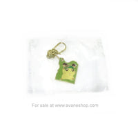 Hamtaro Cappy Keychain Metal Enamel Clip Key Chain Tottoko Hamutaro Japan New Sealed