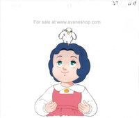 Legend of Snow White Cel Chibi Snow and Dove Anime Cel Animation Art