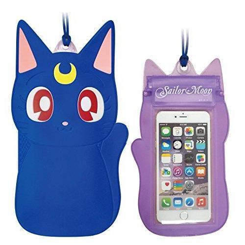 Sailor Moon Luna Waterproof Cell Phone Pouch Bag Phone Case Official Japanese NEW