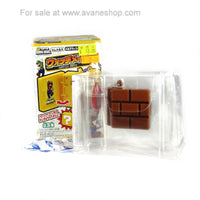 Japanese Mario Brothers Brick Block Watch Mate Key Chain Watch Keychain Clock in Box