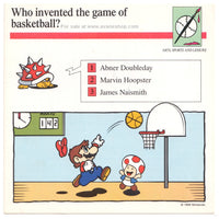 Mario Quiz Cards Single Card Basketball Inventor Mario Toad 90s Vintage Nintendo