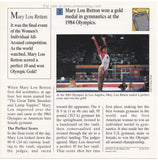 Mario Quiz Cards Single Card Mary Lou Retton 90s Vintage Nintentdo