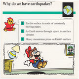 Mario Quiz Cards Single Card Earthquakes 90s Vintage Nintendo