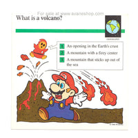 Mario Quiz Cards Single Card Volcano Shy Guy Mario 90s Vintage Nintendo