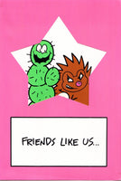 Mario Brothers Greeting Card Friendship Nintendo Vintage 80s Spikey Porcupo Oversized