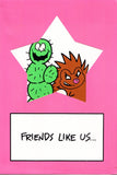 Mario Brothers Greeting Card Friendship Nintendo Vintage 80s Spikey Porcupo Oversized