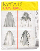 McCalls Costumes 4090 M0284 Renaissance Skirt & Bodice Pattern Set Size 10 12 14 16