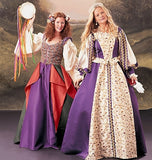 McCalls Costumes 4090 M0284 Renaissance Skirt & Bodice Pattern Set Size 10 12 14 16
