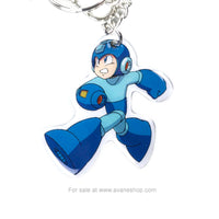 Mega Man Metal Key Chain and Lanyard Megaman Keychain NEW