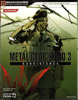 Metal Gear Solid 3 Subsistence Guide PS2 Brady Playstation 2 Strategy Guide
