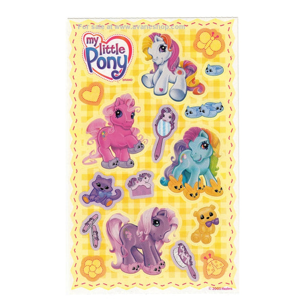 G3 My Little Pony Sticker Sheet Stickers Rainbow Dash Pinkie Pie Wysteria Sunny Daze Sandylion