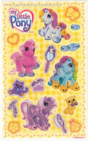 G3 My Little Pony Sticker Sheet Stickers Rainbow Dash Pinkie Pie Wysteria Sunny Daze Sandylion
