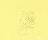 The Oz Kids Cartoon Bela the Lion and Boris The Lion  Hand Drawn Animation Cel Sketch Set Wizard of Oz 90s