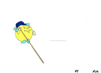 Vintage 80s Pac Man Cartoon Cel Hand Painted Animation Cel PacMan Pac Baby Ep 8