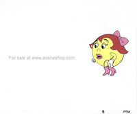 Vintage 80s Pac Man Cartoon Cel Ms Pacman Animation Cel