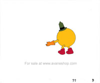 Vintage 80s Pac Man Cartoon Cel Hand Painted Animation Cel Set of 4 Ep 8 Cels