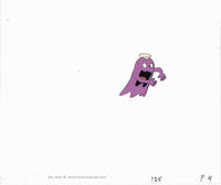 Pac Man Cartoon Cel Panicking Ghost Vintage 80s Animation Cel