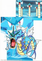 Japanese Pokemon Postcard Gyarados Post Card Official Nintendo