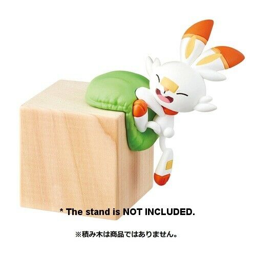 Pokemon Pittori Scorbunny Figure Shelf Sitter Re-Ment Official Nintendo New