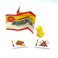 Pokemon Totodile Yellow Keshi Figure with Paperwork and Stickers Diamond Pearl