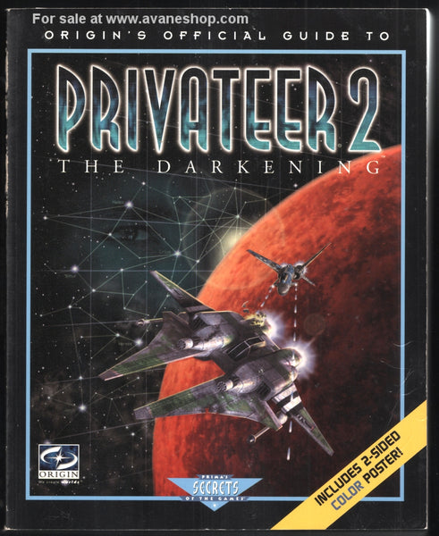 Privateer 2 The Darkening Vintage PC 1996 Game Guide With Poster Origin