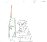 Sailor Moon Anime Cel Usagi and Luna Sailor Moon Ep. 6 With Douga