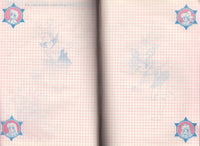 Sailor Moon Blue Furoku Stationery Notebook Nakayosi Vintage 1994 Inner Senshi Chibimoon Fading
